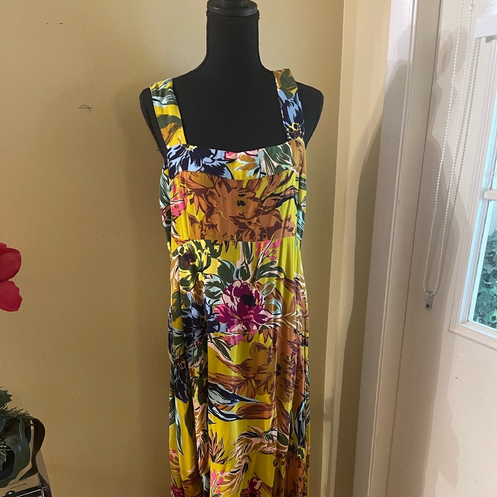 Vibrant Floral Maxi Dress